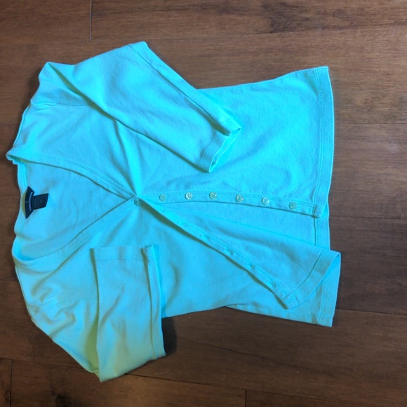 Moda International (from Victoria's Secret) light green cardigan - Picture 1 of 3